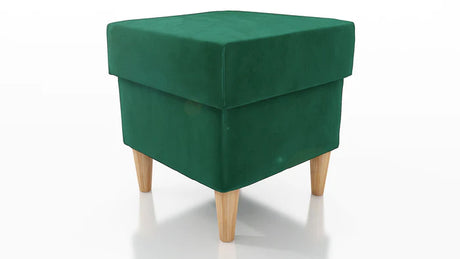 STOOL OSLO WITH STORAGE 40X40CM WOODEN LEGS EASY CLEAN FABRIC KRONOS 19Pouf dimensions: width 40 cm height 43 cm depth 40 cm height of the legs 13 cmPouf opened with a container.Anna Furniture