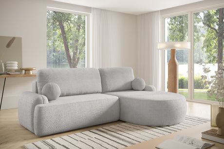 NAROŻNIK SOFA ŁÓŻKO LUNA 264CM uniwersalny PRAWY/LEWY NAROŻNIK / TKANINA ODPORNA NA PLAMY Z PIANKI