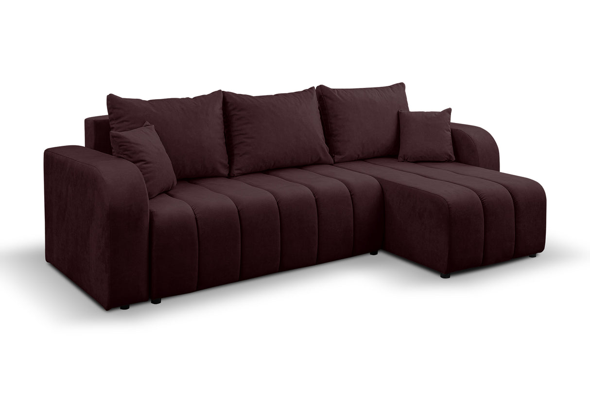 NAROŻNA SOFA ŁÓŻKO VENA 238CM uniwersalny PRAWY/LEWY NAROŻNIK / TKANINA ODPORNA NA PLAMY Z PIANKI