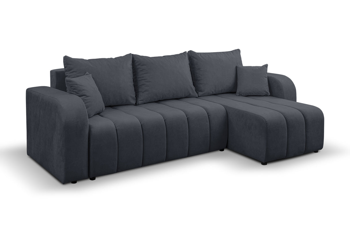NAROŻNA SOFA ŁÓŻKO VENA 238CM uniwersalny PRAWY/LEWY NAROŻNIK / TKANINA ODPORNA NA PLAMY Z PIANKI