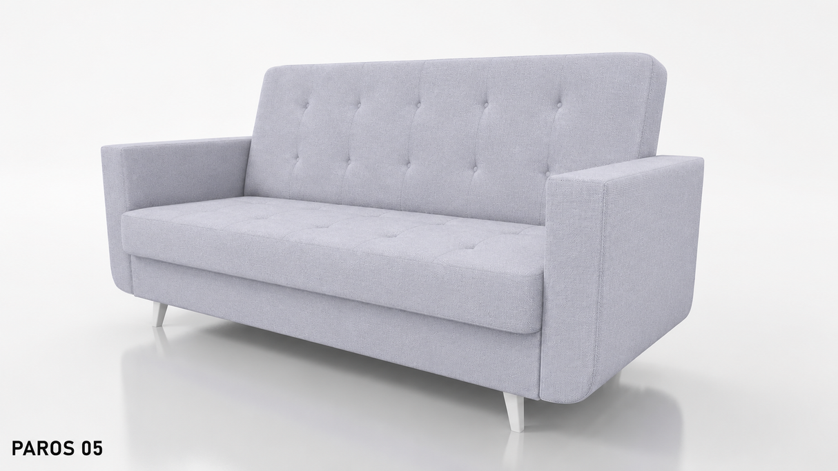 SOFA BED NEO 218cm / SPRINGS + FOAM CHOICE OF COLOR EASY CLEAN FABRIC - Anna Furniture