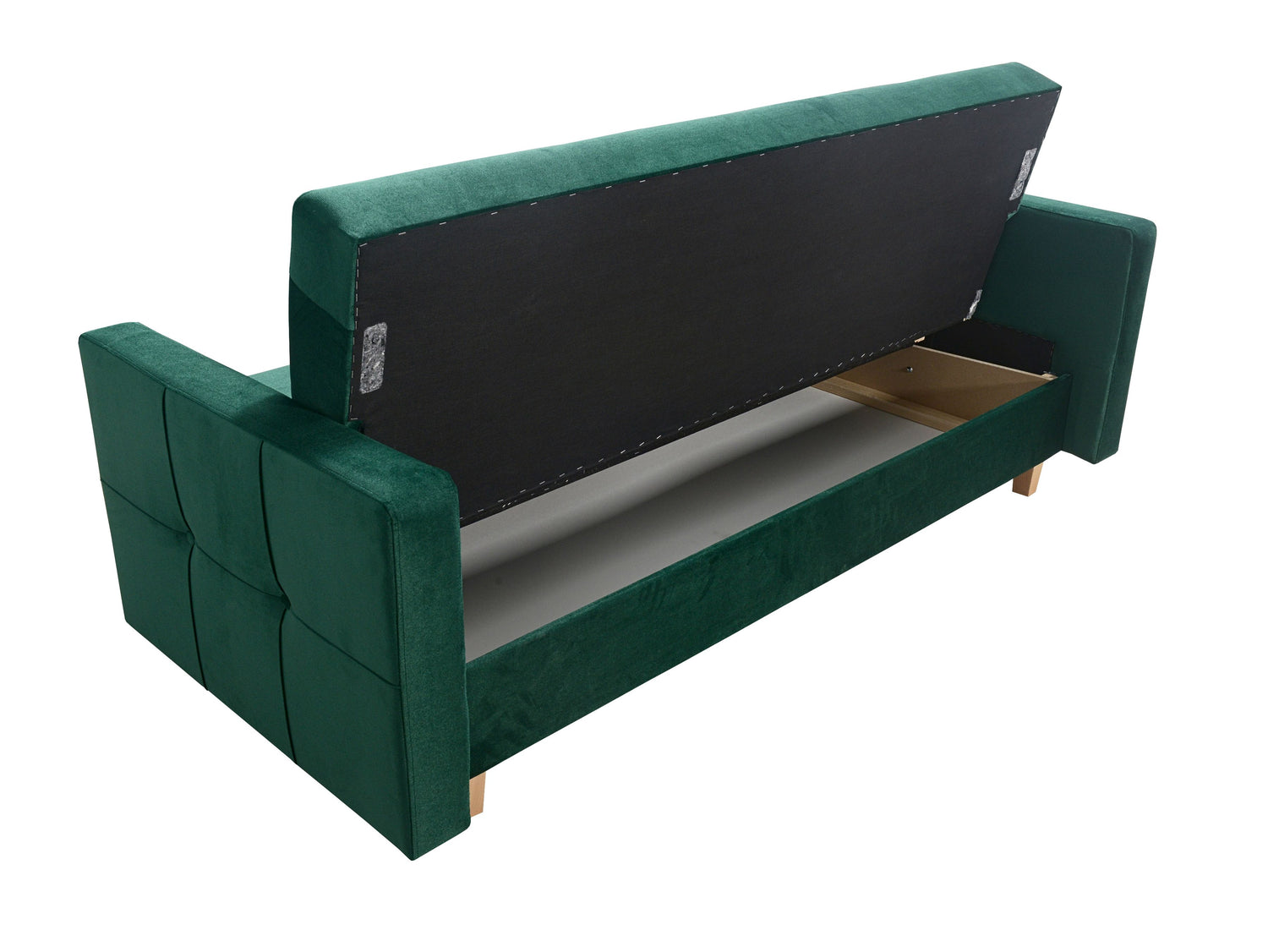 SOFA BED COSMO 210cm KRONOS 09 / SPRINGS + FOAMSofa dimensions: sleeping area 120/187 cm width 210 cm depth 90 cm height to the seat 43 cm height of the legs 9 cm* dimensions are given with a tolerance of +/- 3 cmThe sleeping area is entirely made of spri