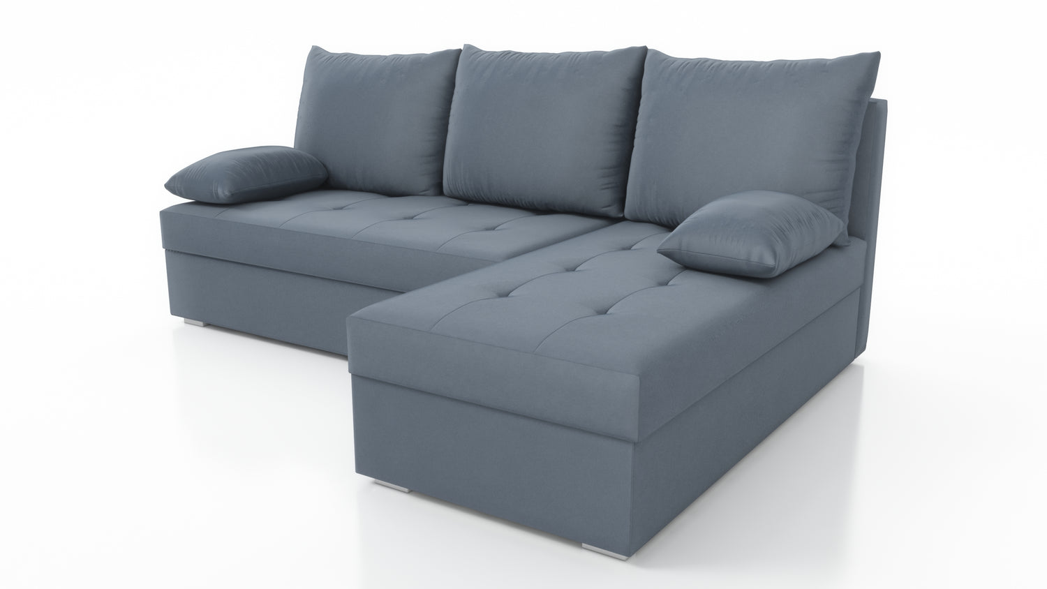 NAROŻNIK SOFA ŁÓŻKO LOTUS S 200CM 2X PRZESTRZEŃ DO PRZECHOWYWANIA