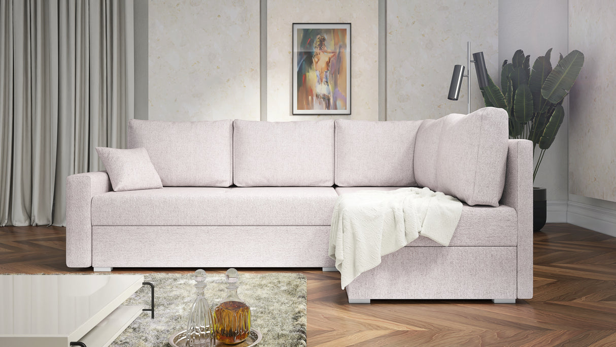 CORNER SOFA BED FINO 228CM/ SPRINGS + FOAM - Anna Furniture