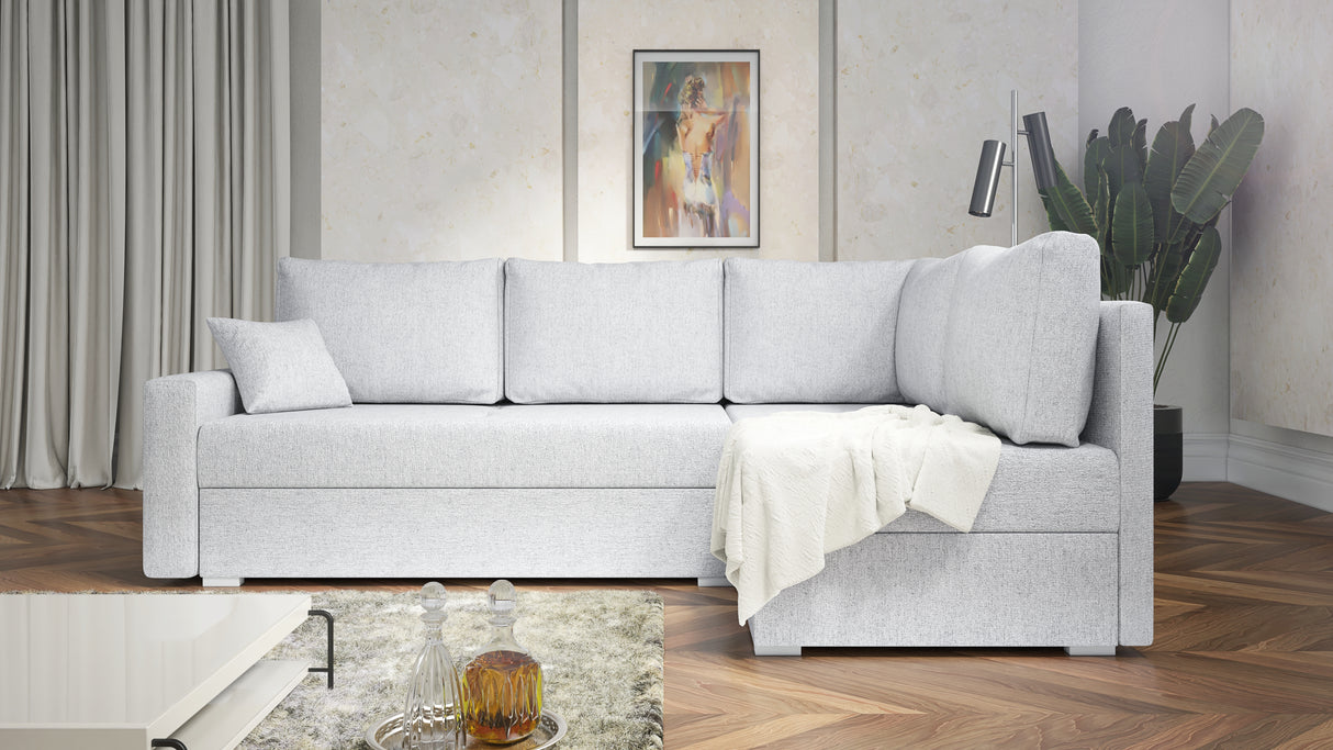 CORNER SOFA BED FINO 228CM/ SPRINGS + FOAM - Anna Furniture