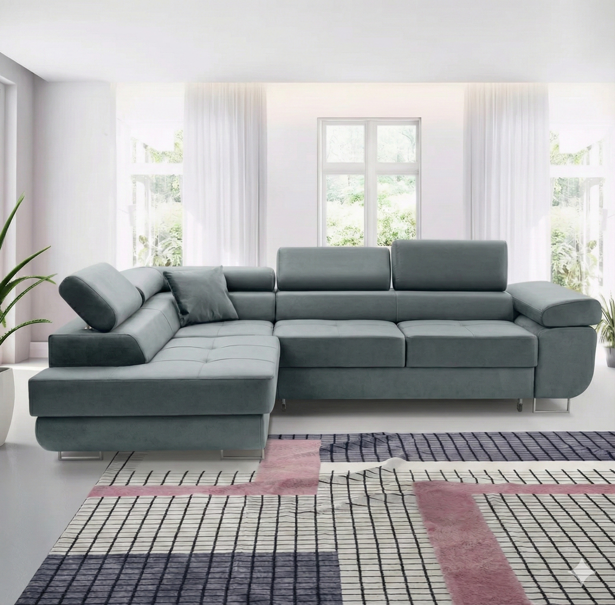 ASH II 273CM TERRA 92 GREY / SPRINGS + FOAM