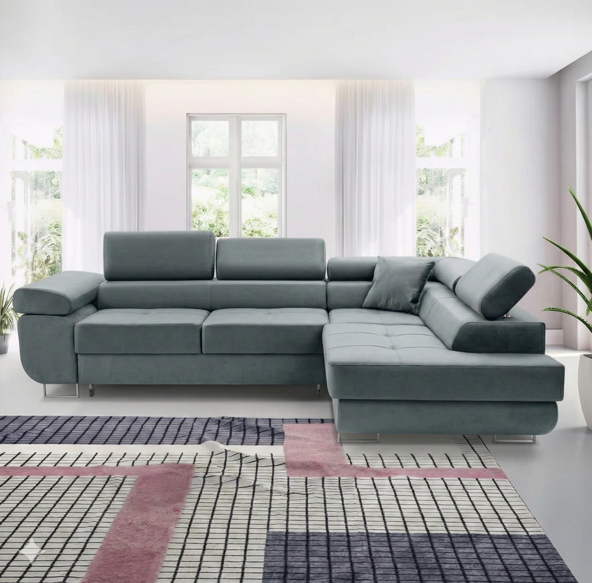 ASH II 273CM TERRA 92 GREY / SPRINGS + FOAM