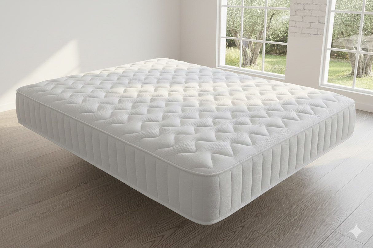 Luxury Velvet Bed with Deep Diamond Tufting & Chrome Feet – All Sizes