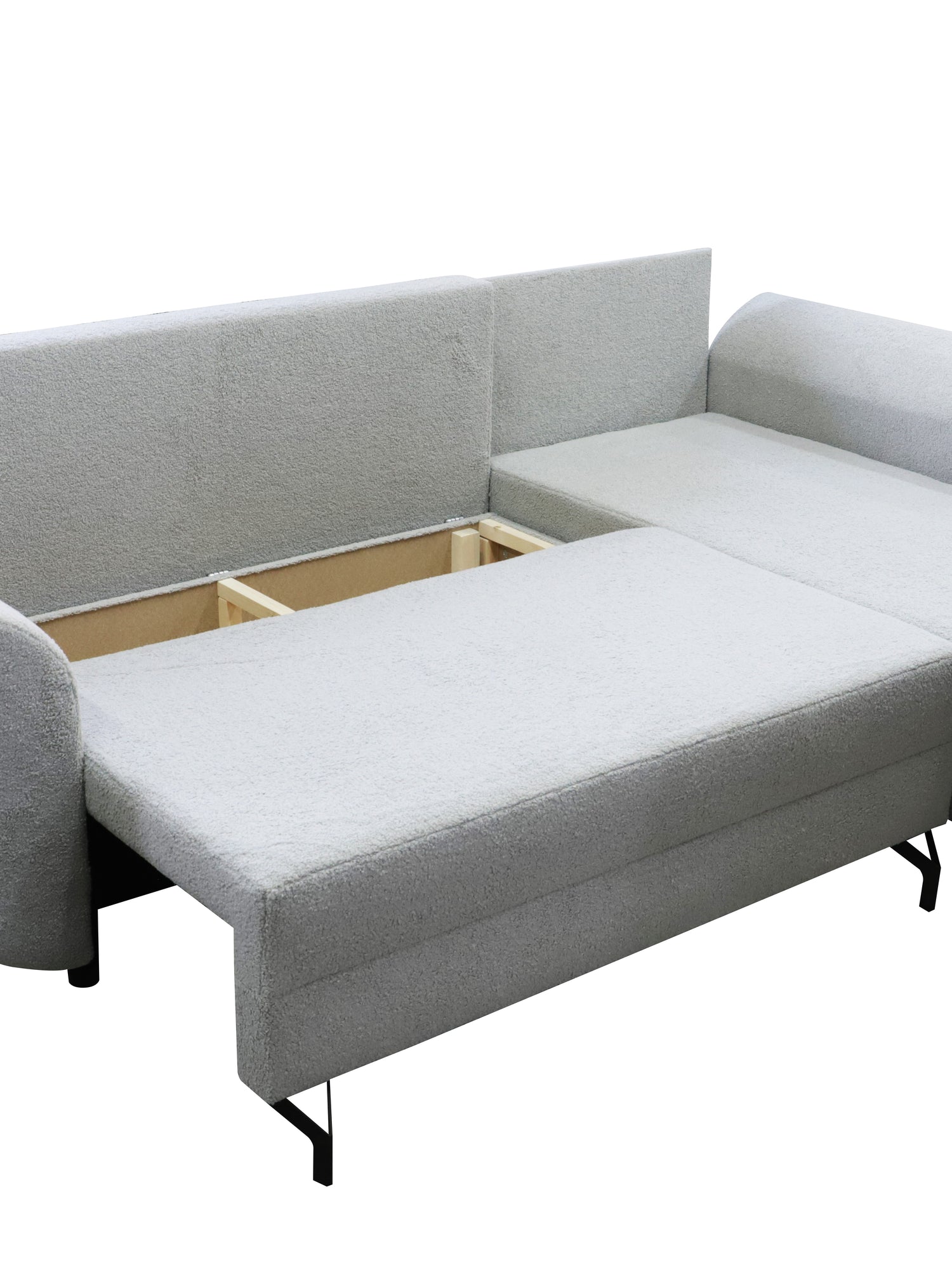 CORNER SOFA BED OSLO WITH OPTIONAL STOLLTHIS MODEL IS UNIVERSAL WHICH MEANS YOU CAN CHOOSE CORNER SIDE DURING ASSEMBLY3x PILLOWS INCLUDED2X STORAGE SPACE BONELL SPRINGS + FOAMAnna Furniture