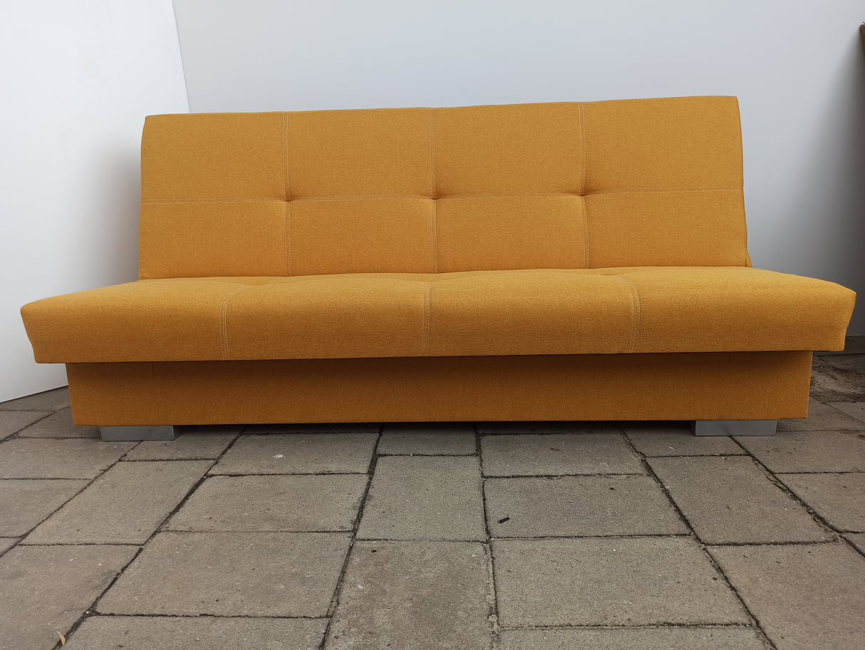 SOFA BED AXEL 195CM TWIST 10 YELLOW / SPRINGS + FOAM