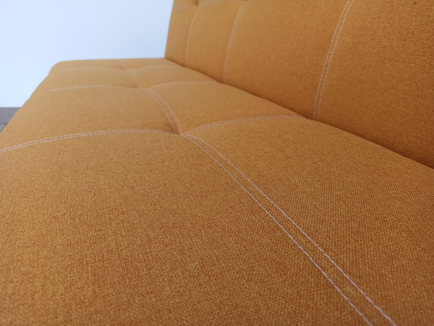 SOFA BED AXEL 195CM TWIST 10 YELLOW / SPRINGS + FOAM