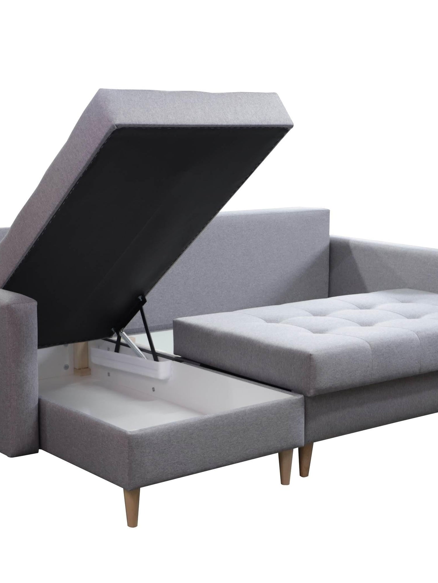 CORNER SOFA BED BRIAN 222CM + STORAGE PUFF / OTTOMAN MALMO 72 UNIVERSAL RIGHT/LEFT CORNER / BONELL SPINGS + FOAMTHIS MODEL IS UNIVERSAL WHICH MEANS YOU CAN CHOOSE CORNER SIDE DURING ASSEMBLYMADE IN MALMO FABRIC CLICK HERE3x PILLOWS INCLUDED2X STORAGE SPAC