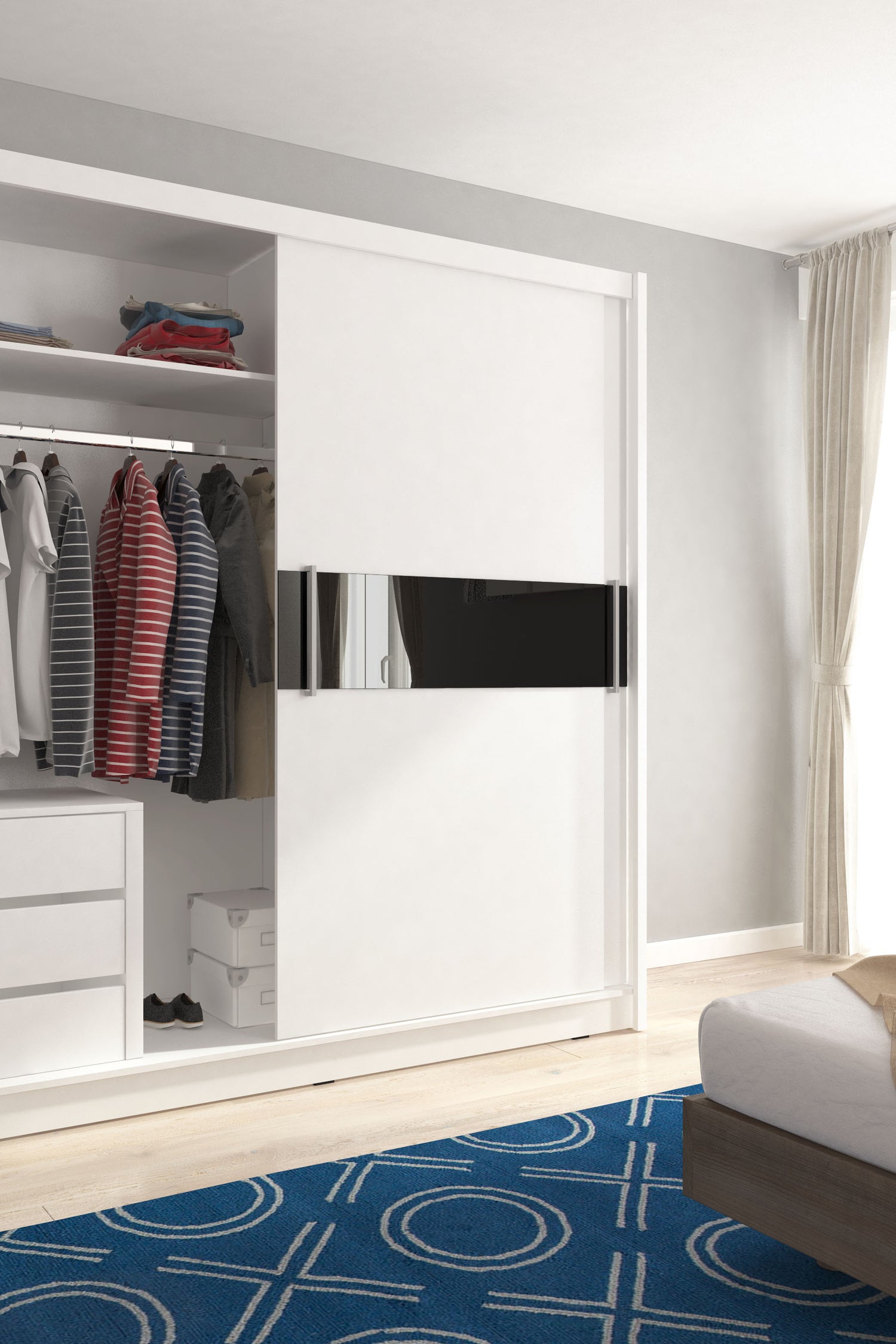 INSERT DRAWS CABINET 50cm WHITE, SONOMA OR GRAPHITEDIMENTIONS50/53/46 cmAnna Furniture
