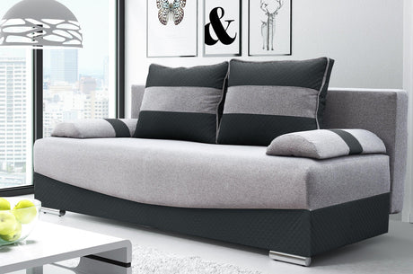 SOFA ŁÓŻKO Smily 197CM WYBÓR KOLORU / SPRINGI BONELL + PIANKA