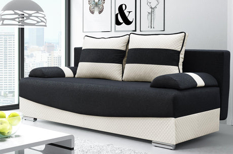 SOFA ŁÓŻKO Smily 197CM WYBÓR KOLORU / SPRINGI BONELL + PIANKA
