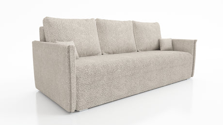 NOWOŚĆ! SOFA ŁÓŻKO BIANCA 207CM SPRINGI BONELL + TKANINA BOUCLE Z PIANKI / WYBÓR KOLORU