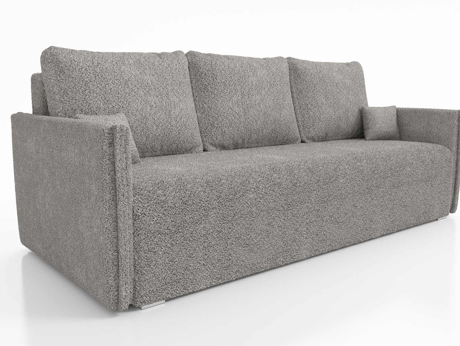 NEW! SOFA BED BIANCA 207CM BONELL SPINGS + FOAM BOUCLE FABRIC / CHOICE OF COLOR