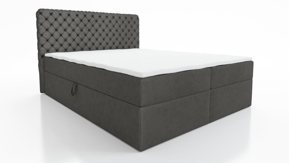 CONTINENTAL BED CHESTERFIELD 2X LIFT UP STORAGE BOX 140 / 160 / 180CM