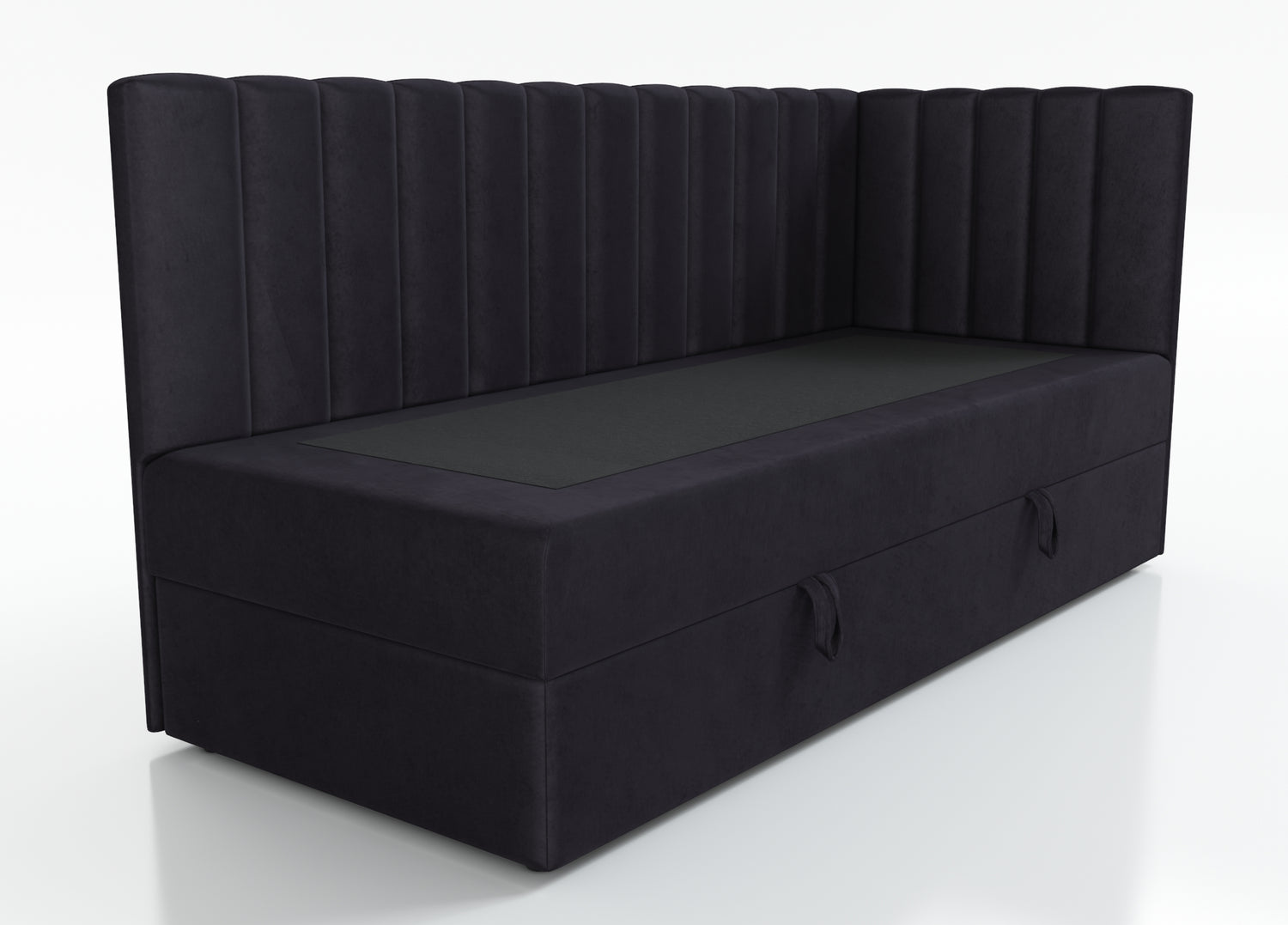 ŁÓŻKO JEDNOOSOBOWE LARA 100X200CM Z OŚWIETLENIEM I USB