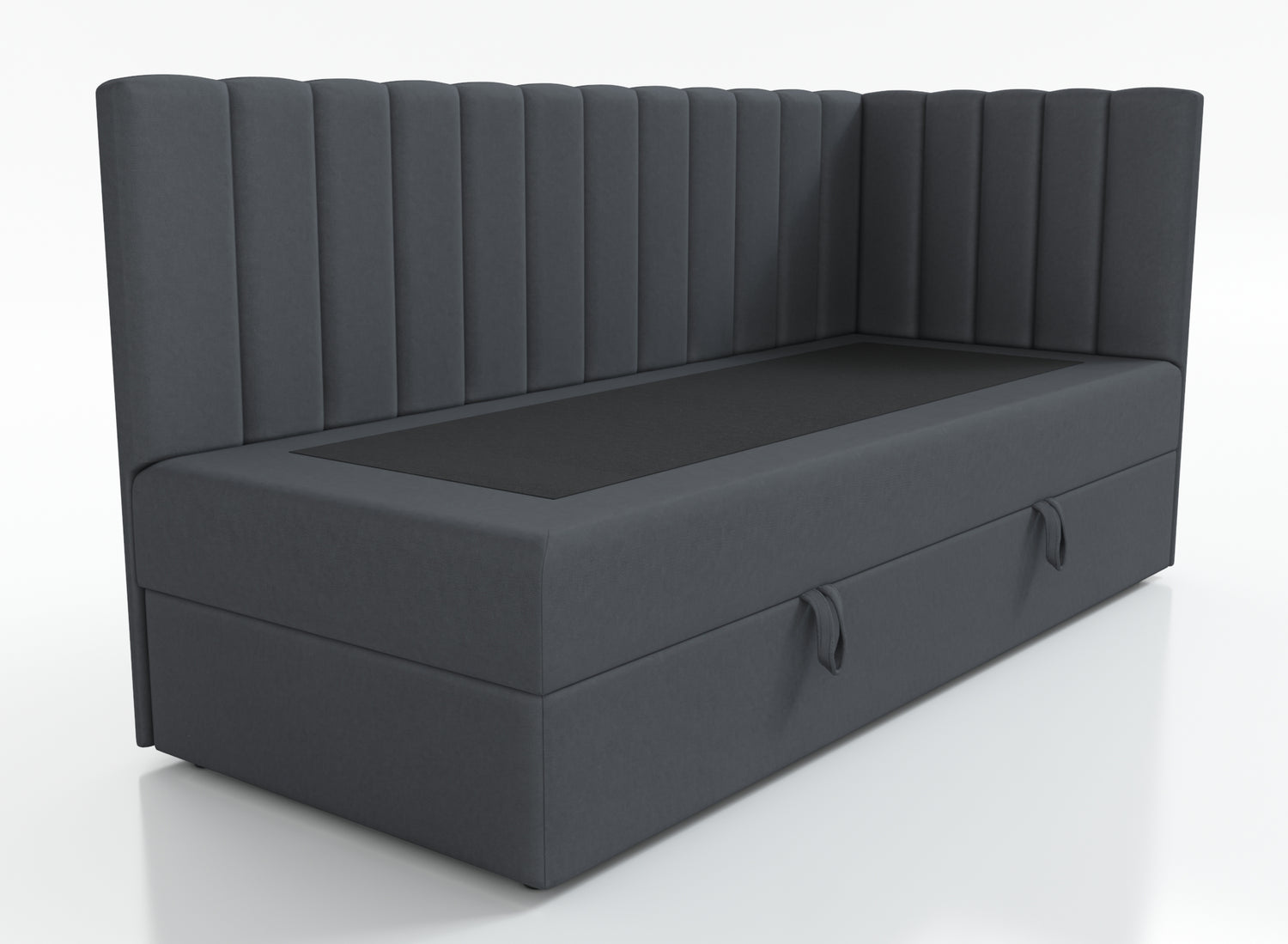 ŁÓŻKO JEDNOOSOBOWE LARA 80X200CM Z OŚWIETLENIEM I USB