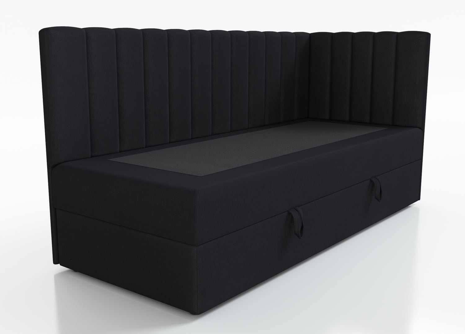 ŁÓŻKO JEDNOOSOBOWE LARA 100X200CM Z OŚWIETLENIEM I USB