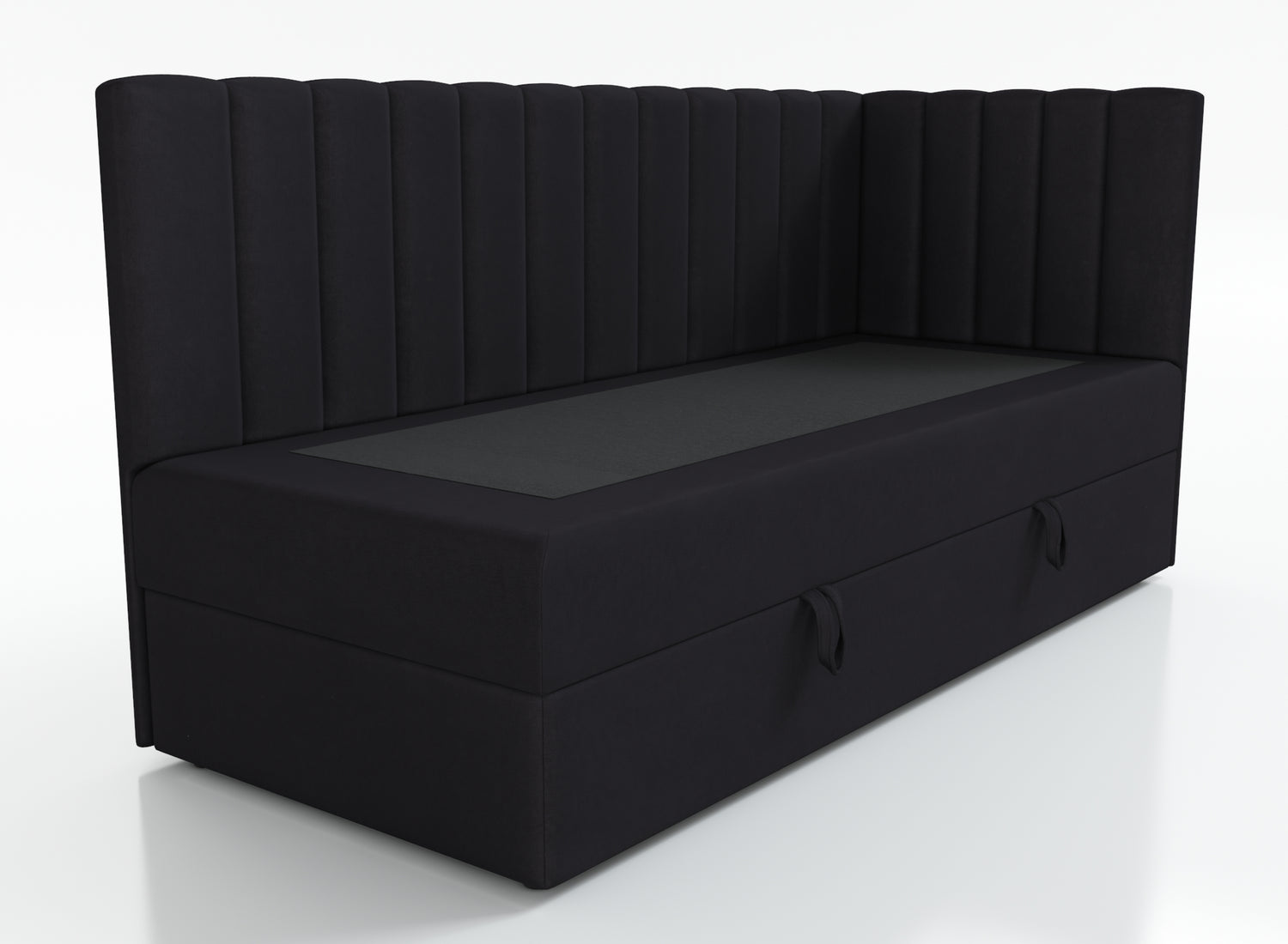 ŁÓŻKO JEDNOOSOBOWE LARA 90X200CM Z OŚWIETLENIEM I USB