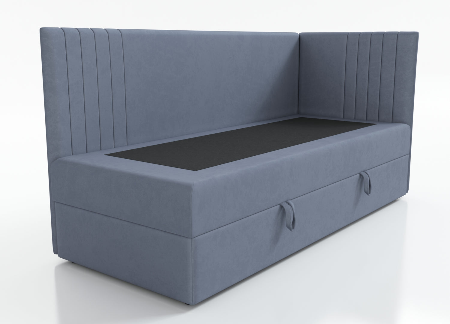 ŁÓŻKO JEDNOOSOBOWE MOLI 100X200CM Z OŚWIETLENIEM I USB