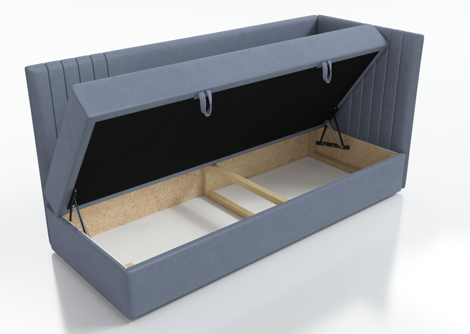ŁÓŻKO JEDNOOSOBOWE MOLI 80X200CM Z OŚWIETLENIEM I USB