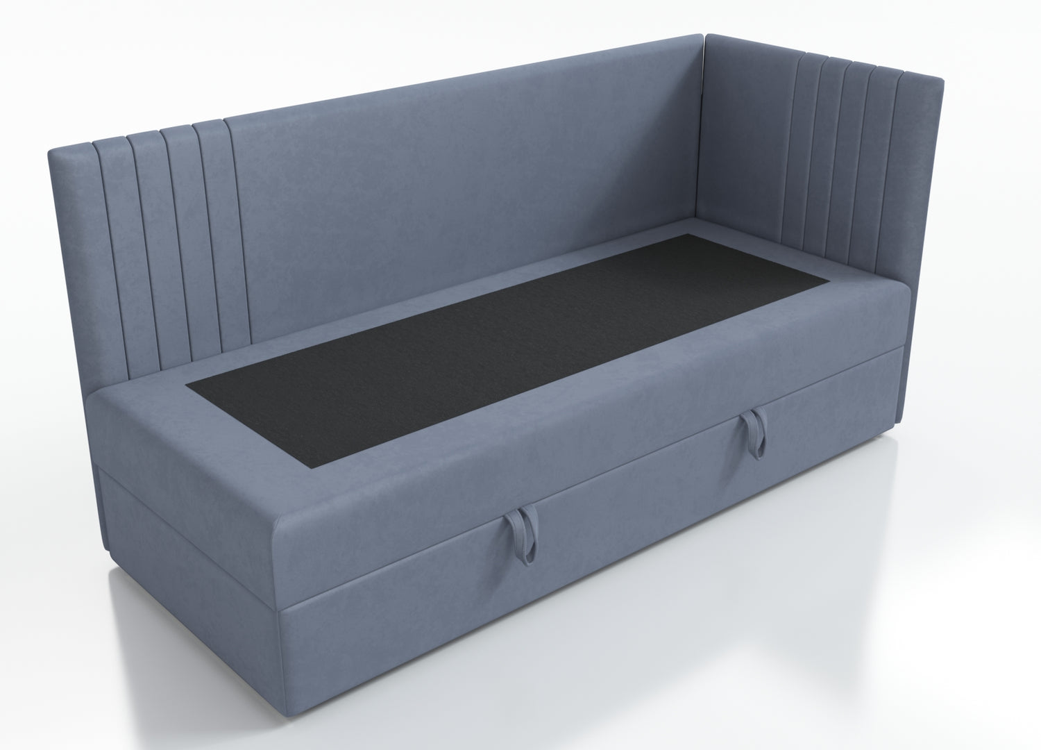 ŁÓŻKO JEDNOOSOBOWE MOLI 100X200CM Z OŚWIETLENIEM I USB