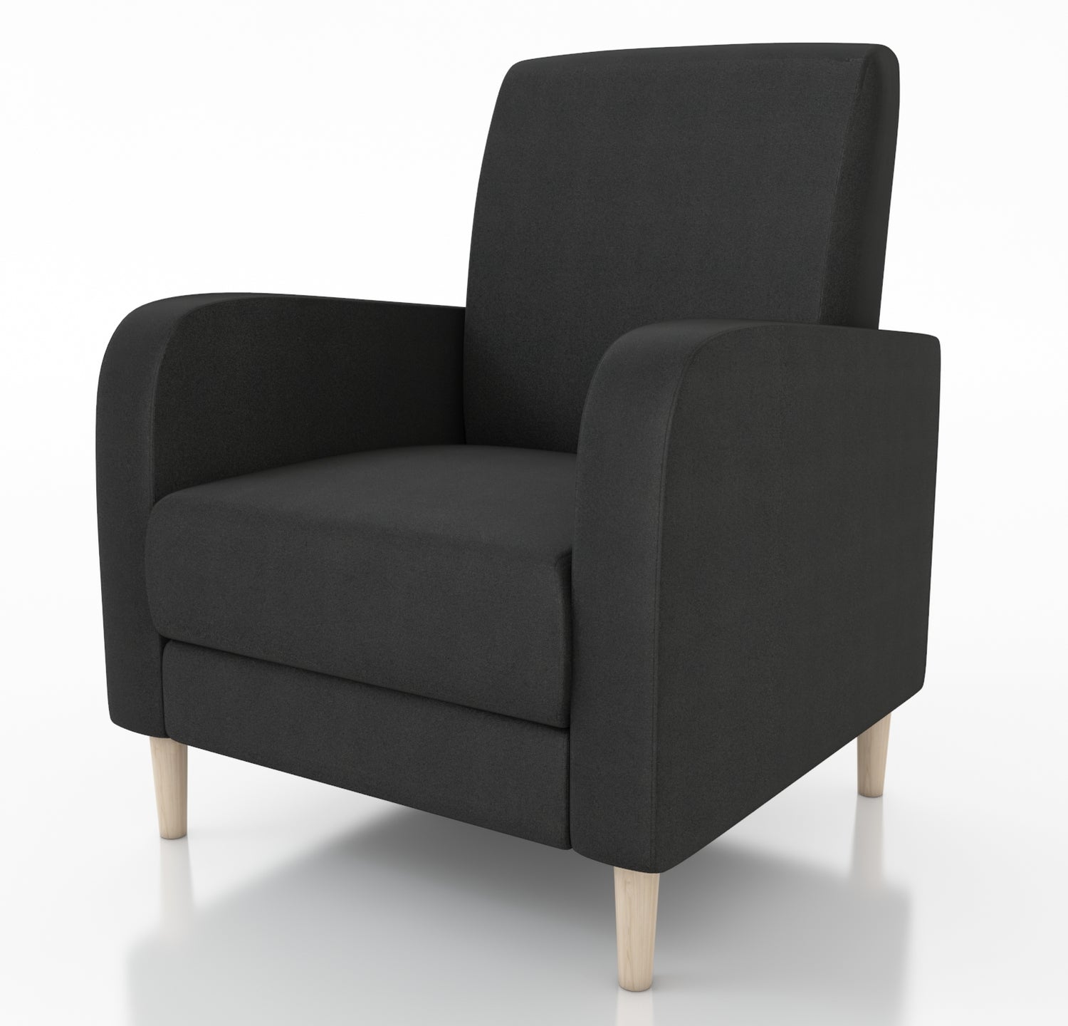 ARMCHAIR CARLO 74x90cm SAWANA 14ARMCHAIR CARLO is a beautiful free-standing chair made from strong, durable materials like pine wood, chipboard, fibreboard, and beech legs. The seat is carefully crafted with a corrugated spring and high-quality foam for a