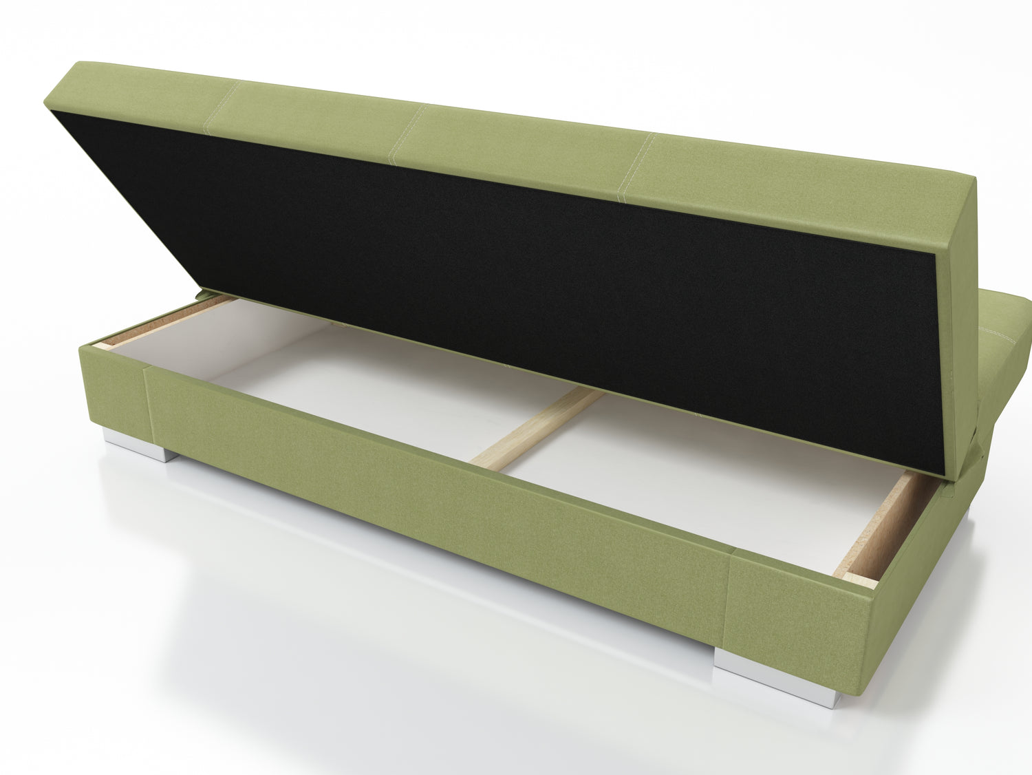 SOFA BED AXEL 195CM TWIST 10 YELLOW / SPRINGS + FOAM