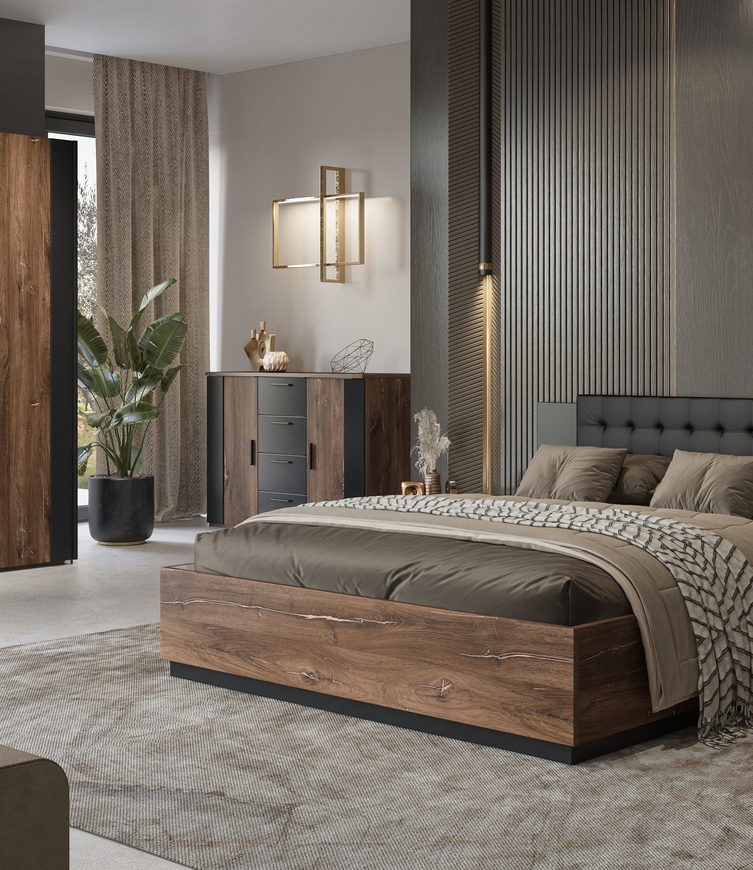 Sigma Sliding Door Wardrobe 200cmIntroducing Sigma: a fusion of style, space, and contemporary practicality. Ideal for a bedroom or guest room, it boasts dual sliding doors, two roomy enclosed sections, and two hanging rods for organization. Choose from t