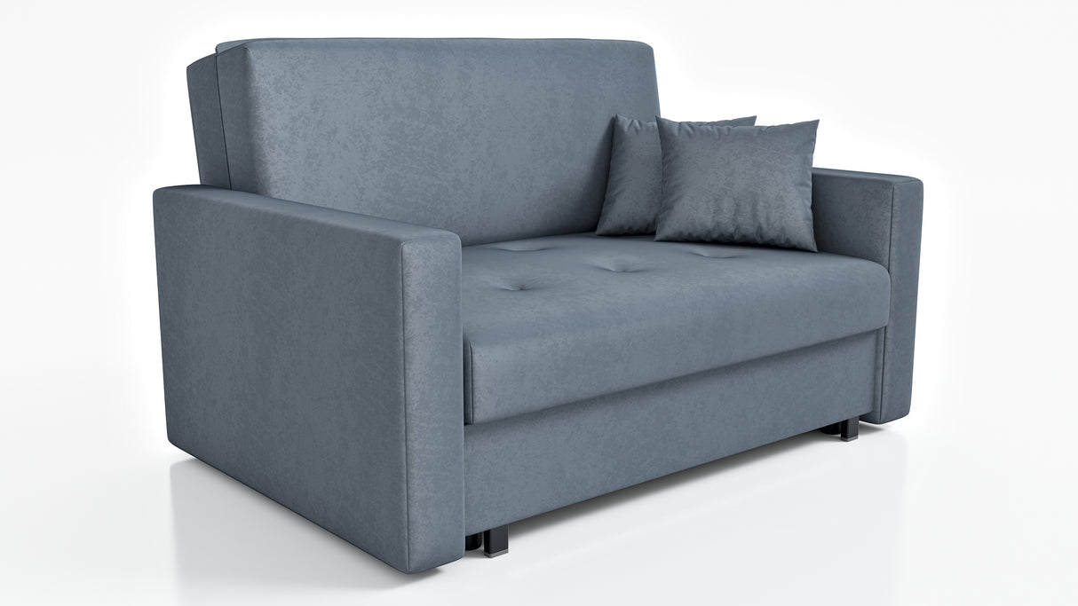 NEW! 2 SEATER SOFA BED SMART II 137CM CHOICE OF COLORS / SPRINGS + FOAM - Anna Furniture