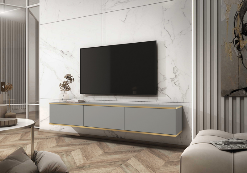 Floating TV Stand ORO 175 grey