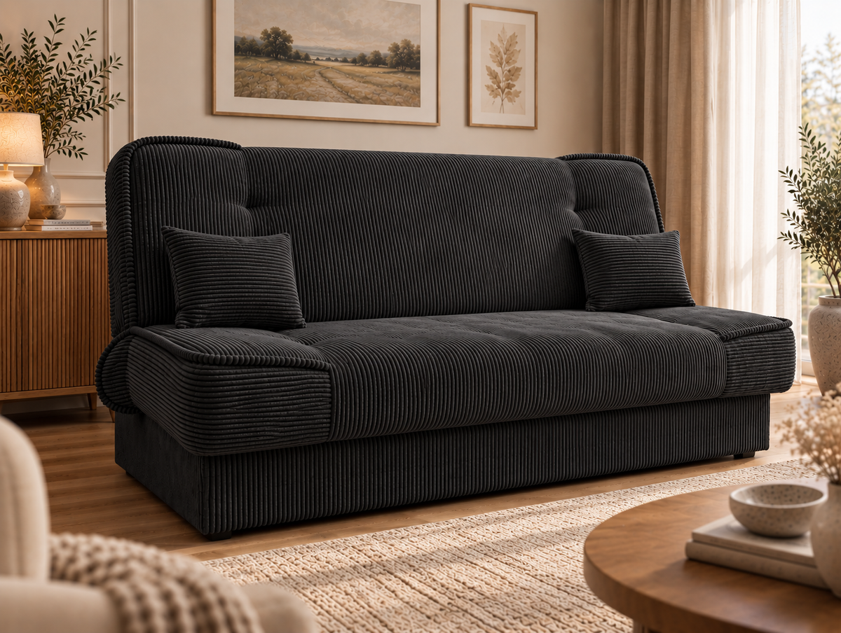 SCHLAFSOFA WOLY 198CM / FEDERN + SCHAUMSTOFF