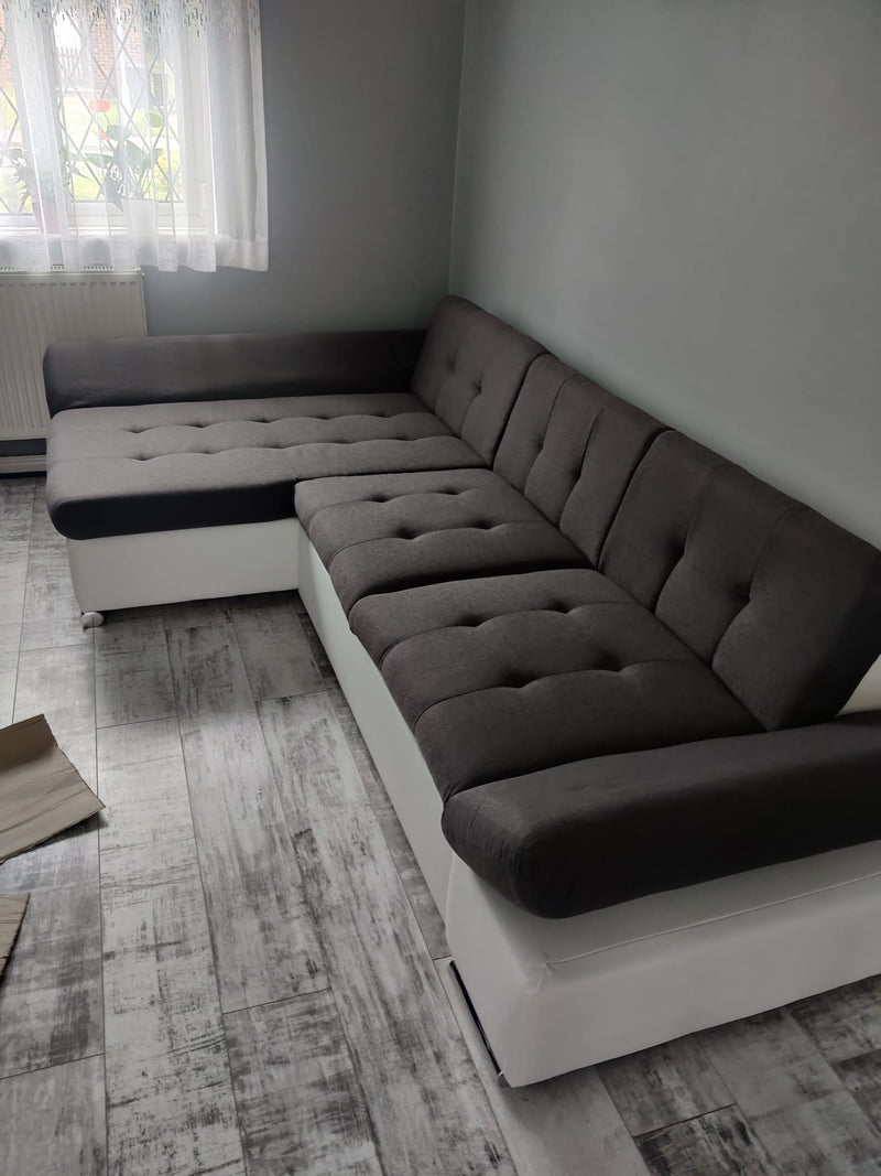 CORNER SOFA BED TOKYO 278cm TATUM 283 / SOFT 17 / SPRINGS + FOAM - Anna Furniture