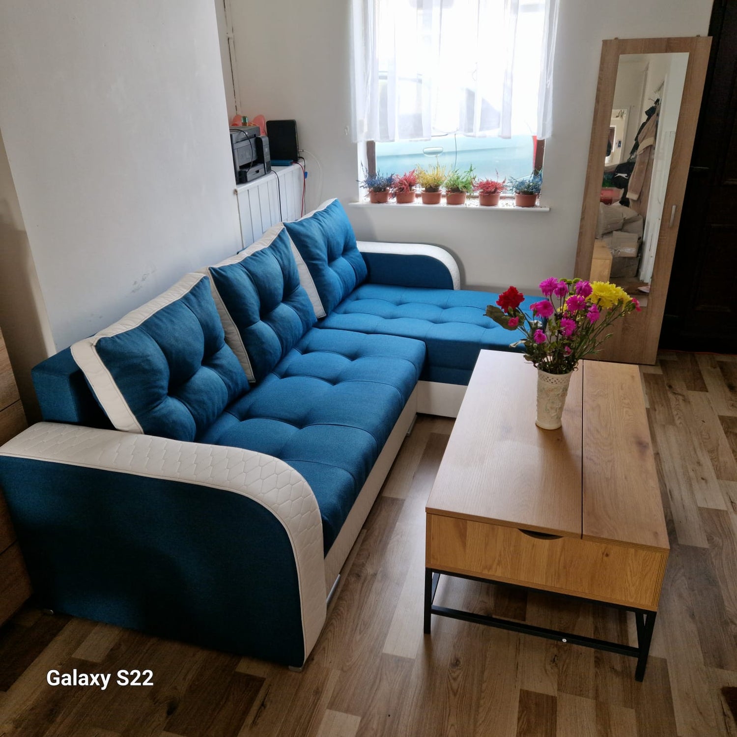 CORNER SOFA BED SAM TWIST 12 / 1115 236CM 2X STORAGE SPACE universal RIGHT/LEFT CORNER / BONELL SPRINGS + FOAMTHIS MODEL IS UNIVERSAL WHICH MEANS YOU CAN CHOOSE CORNER SIDE DURING ASSEMBLY3x PILLOWS INCLUDED2X STORAGE SPACE BONELL SPRINGS + FOAM - length: