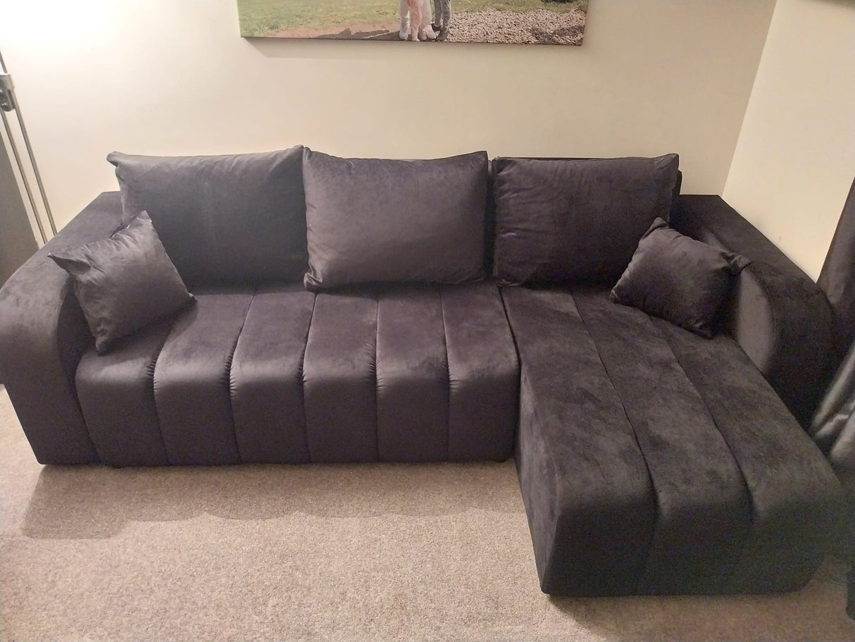 NAROŻNA SOFA ŁÓŻKO VENA 238CM uniwersalny PRAWY/LEWY NAROŻNIK / TKANINA ODPORNA NA PLAMY Z PIANKI
