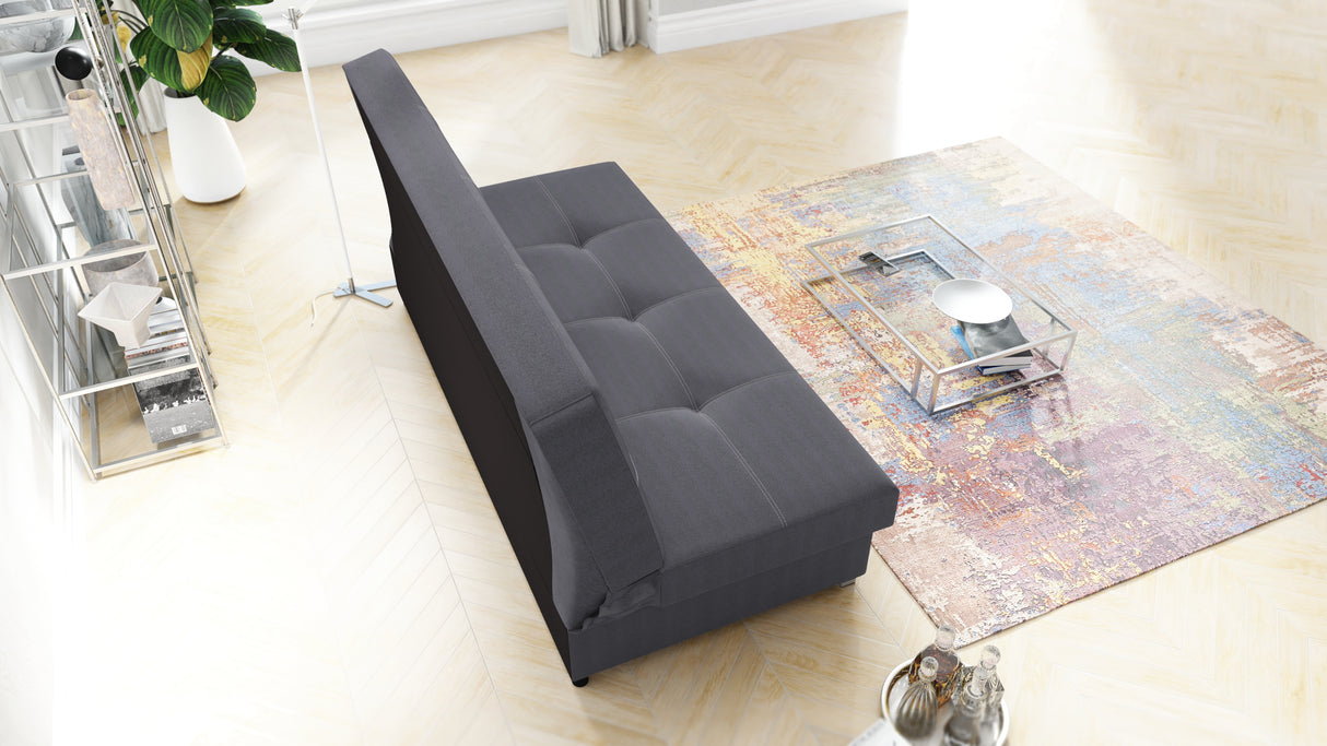 SOFA BED AXEL 195CM SAWANA 05 GREY  / SPRINGS + FOAM
