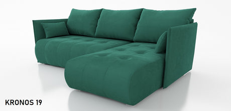 CORNER SOFA BED NESS 214CM / SPRINGS + FOAM / CHOICE OF COLORDimensions: sleeping area 140/206 width 214 cm depth 152 cm height to the seat 40 cm* dimensions given with a tolerance of +/- 3 cmSpecification:- universal, free-standing corner sofa- wave spri