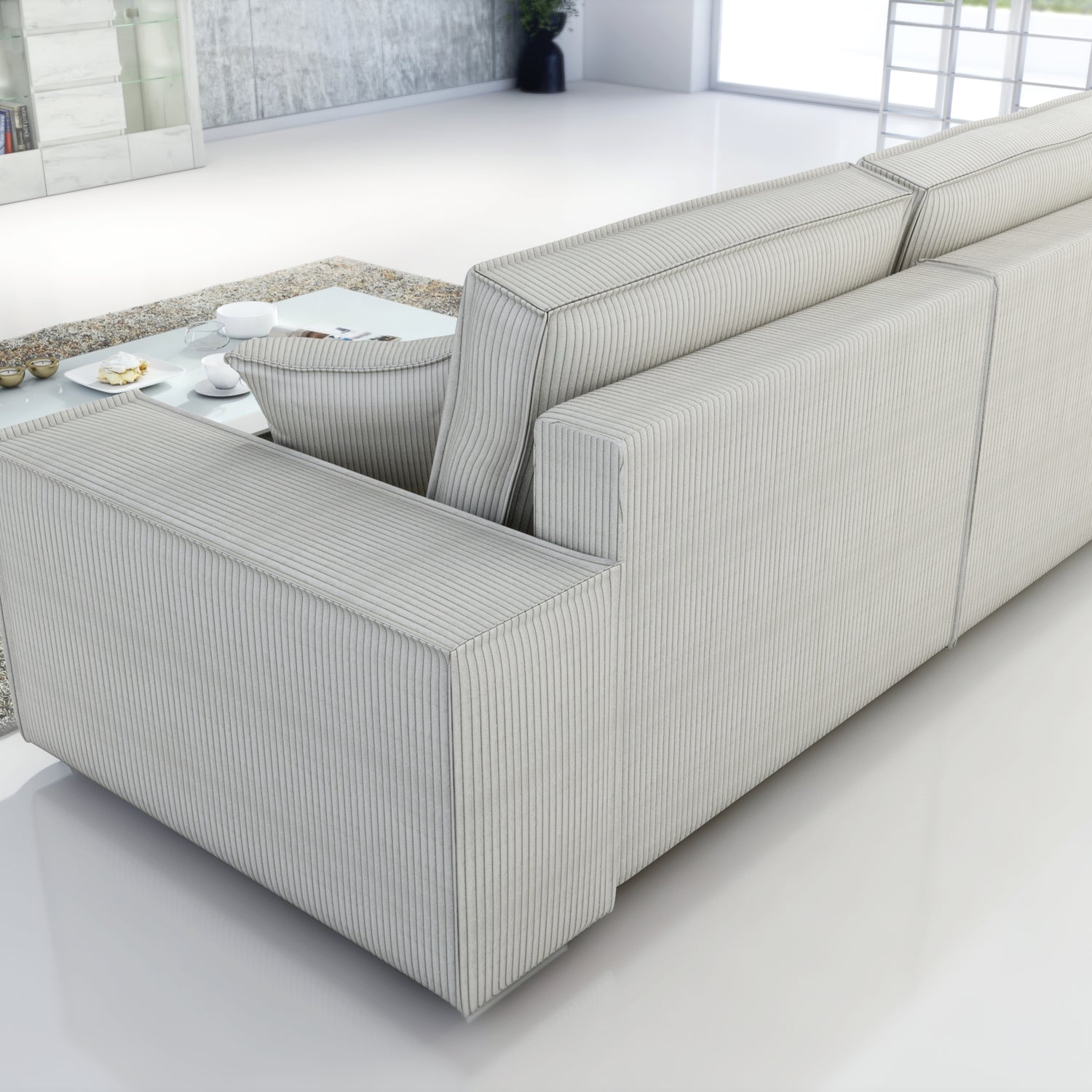 SOFA BED FIORD POSO 100 250cm / SPRINGS + FOAMSOFA DIMENSIONS: sleeping area 154/190 cm width 249 cm depth 94 cm height to the seat 40 cm side height 58 cm seat depth 79 cm (without cushions) seat depth 62 cm (with cushions)* dimensions given with a toler