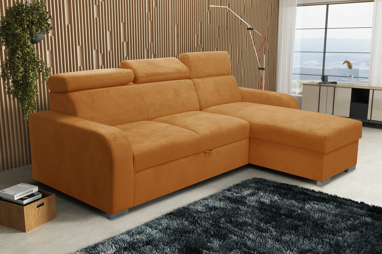 UNIVERSAL CORNER SOFA BED ASTEE 235CM EASY CLEAN FABRIC ADJUSTABLE HEADREST CHOICE OF COLORS / SPRINGS + FOAMTHIS MODEL IS UNIVERSAL WHICH MEANS YOU CAN CHOOSE CORNER SIDE DURING ASSEMBLYASTI 1 ecru ASTI 2 beige ASTI 3 cold beige ASTI 4 toffee ASTI 5 milk