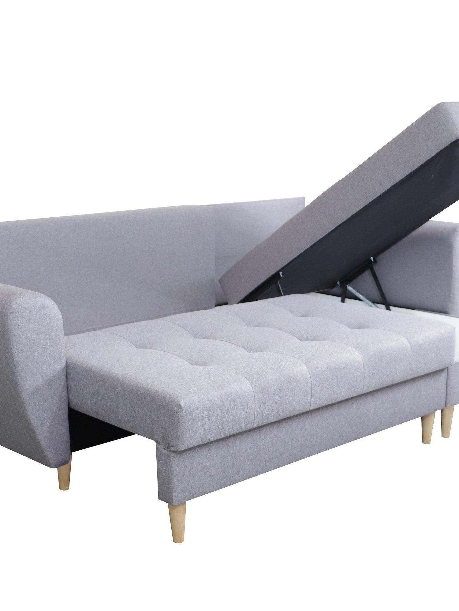 CORNER SOFA BED PALMO 2X STORAGE SPACE MALMO 85 240cm universal RIGHT/LEFT CORNER / BONELL SPRINGS + FOAMVIEW ALL COLORS CLICK HERETHIS MODEL IS UNIVERSAL WHICH MEANS YOU CAN CHOOSE CORNER SIDE DURING ASSEMBLYMADE IN MALMO FABRIC CLICK HERE3x PILLOWS INCL