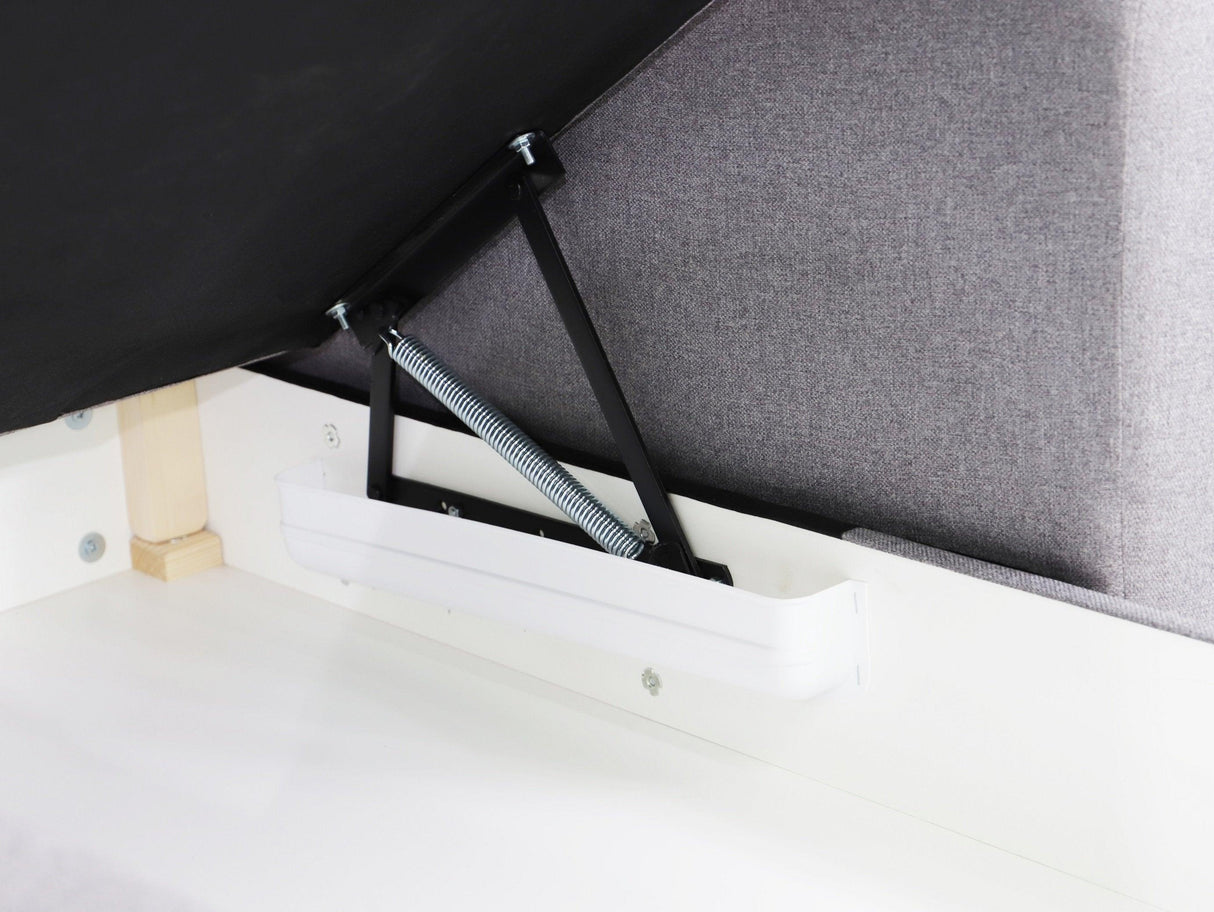 CORNER SOFA BED PALMO 2X STORAGE SPACE MALMO 95 GREY 240cm universal RIGHT/LEFT CORNER / BONELL SPRINGS + FOAMVIEW ALL COLORS CLICK HERETHIS MODEL IS UNIVERSAL WHICH MEANS YOU CAN CHOOSE CORNER SIDE DURING ASSEMBLYMADE IN MALMO FABRIC CLICK HERE3x PILLOWS