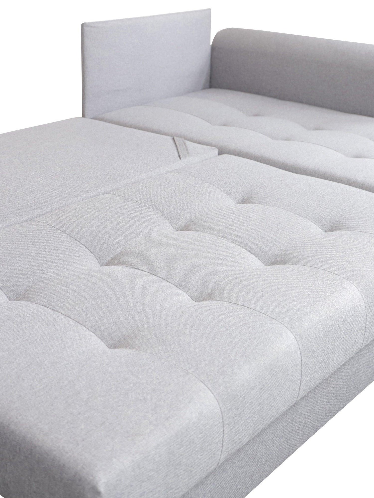 CORNER SOFA BED PALMO 2X STORAGE SPACE MALMO 90 GREY 240cm universal RIGHT/LEFT CORNER / BONELL SPRINGS + FOAMVIEW ALL COLORS CLICK HERETHIS MODEL IS UNIVERSAL WHICH MEANS YOU CAN CHOOSE CORNER SIDE DURING ASSEMBLYMADE IN MALMO FABRIC CLICK HERE3x PILLOW