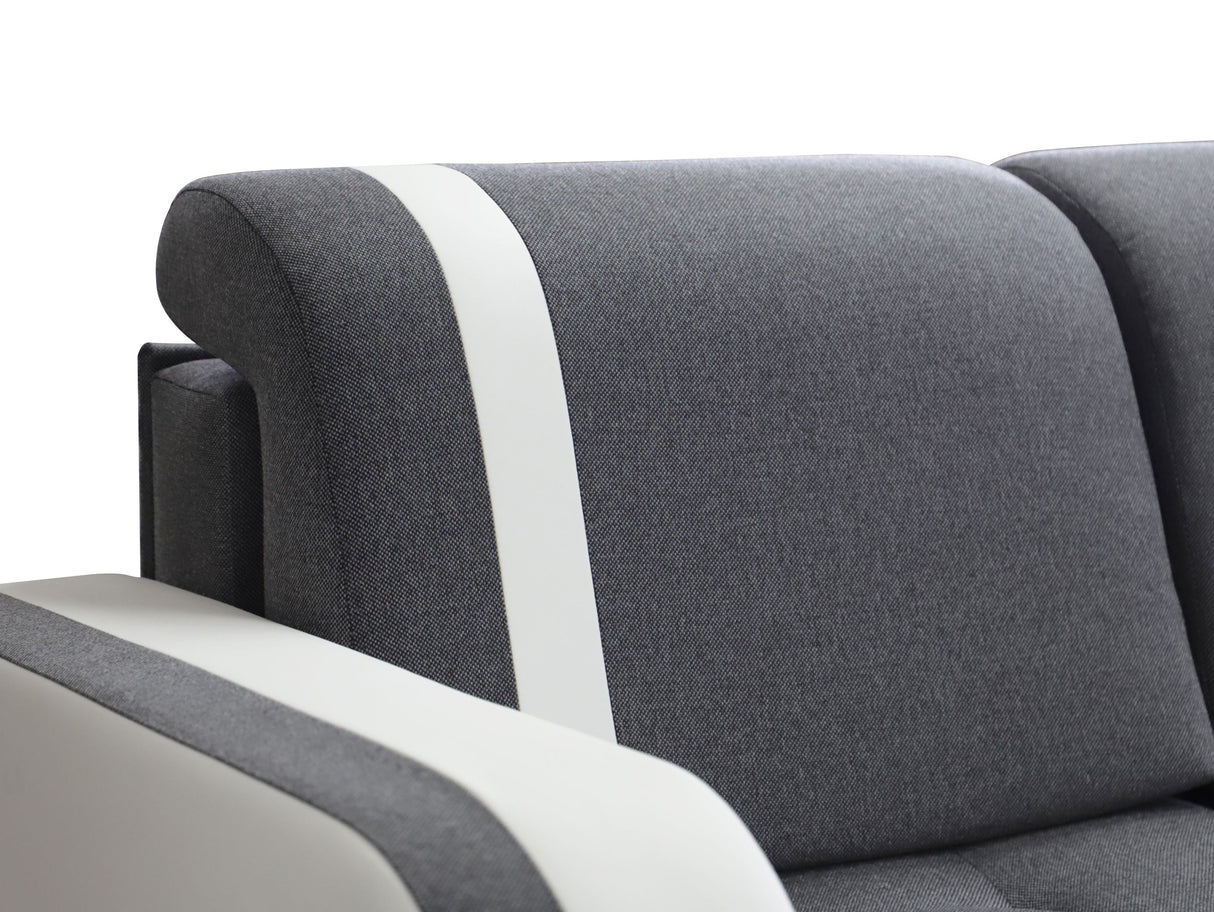 CORNER SOFA BED DINA U SHAPE 308CM 3X STORAGE SPACE CHOICE OF COLOR / BONELL SPRINGS + FOAM3X STORAGE SPACEBONELL SPRINGS + FOAMFABRIC INARI + FAUX LEATHERSIZEWIDTH 308CMDEEPTH 140CMHEIGHT 90CMSLEEPING AREA 270X140CMPACKED WEIGHT/DIMENTIONS 1/4 42kg 43x13