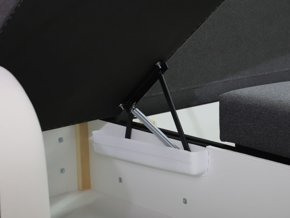 CORNER SOFA BED DINA U SHAPE 308CM 3X STORAGE SPACE CHOICE OF COLOR / BONELL SPRINGS + FOAM3X STORAGE SPACEBONELL SPRINGS + FOAMFABRIC INARI + FAUX LEATHERSIZEWIDTH 308CMDEEPTH 140CMHEIGHT 90CMSLEEPING AREA 270X140CMPACKED WEIGHT/DIMENTIONS 1/4 42kg 43x13