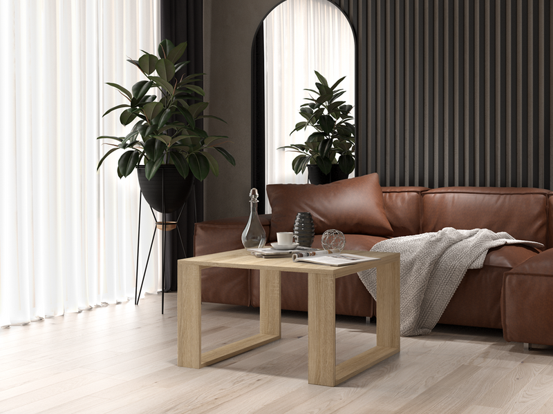 COFFEE TABLE LIVING ROOM LOFT MODERN MINI SONOMA 67x67cm - Anna Furniture