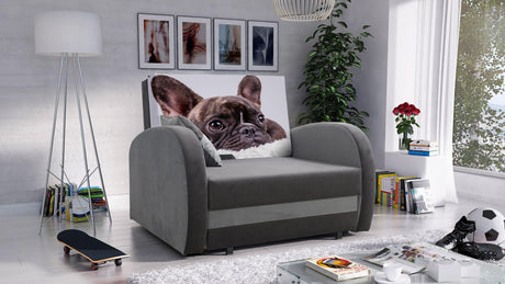 SINGLE SOFA BED TOLA 100CM *CHOICE OF COLORS* EASY CLEAN FABRIC / FOAMDimensions:- width 100 cm- height 85 cm- depth 97 cm- sleeping area 80/195 cm Made on a solid pine skeleton, the structure will allow for long-term and trouble-free use Sleeping functio