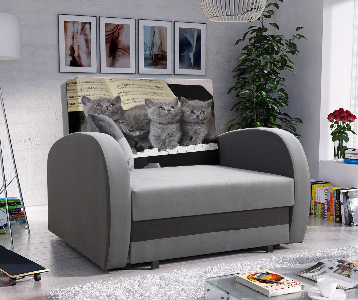 SINGLE SOFA BED TOLA 100CM *CHOICE OF COLORS* EASY CLEAN FABRIC / FOAMDimensions:- width 100 cm- height 85 cm- depth 97 cm- sleeping area 80/195 cm Made on a solid pine skeleton, the structure will allow for long-term and trouble-free use Sleeping functio